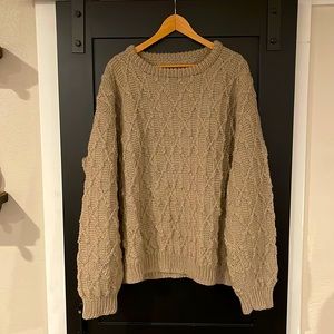 Oversized chunky sweater